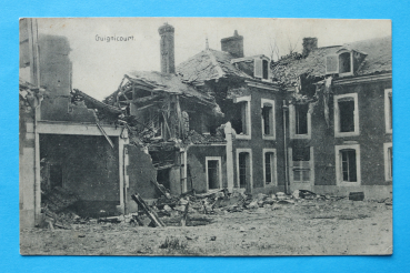 Foto Ansichtskarte AK Guignicourt 1915 Ruine  Frankreich France 02 Aisne